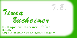 timea bucheimer business card